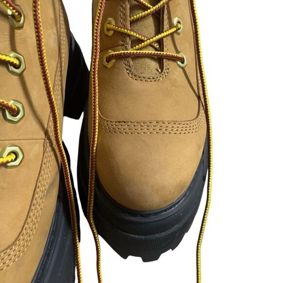 Timberland Women’s Size 7 Chunky Platform Lace-Up Boots – Tan Nubuck - Picture 6 of 13